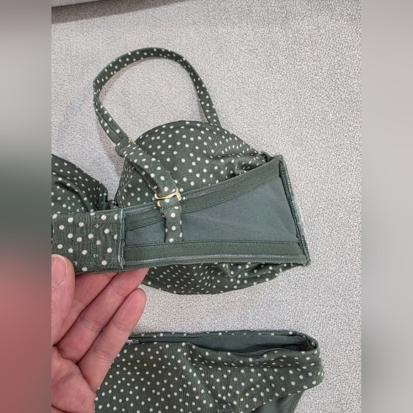 H&M Green Polka Dot Bikini Set - Picture 8 of 16